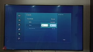 Samsung Tizen Smart TV : How to Change Date and Time | Timezone