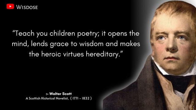 Walter Scott’s Deep quotes Which Are Better Known In Youth To Not To Regret In Old Age смотреть онлайн