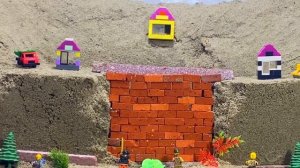МОЩНЫЙ ПРОРЫВ ВОДЫ.LEGO CITY.SAND CITY.LEGO DAM BREACH.LEGO CITY.