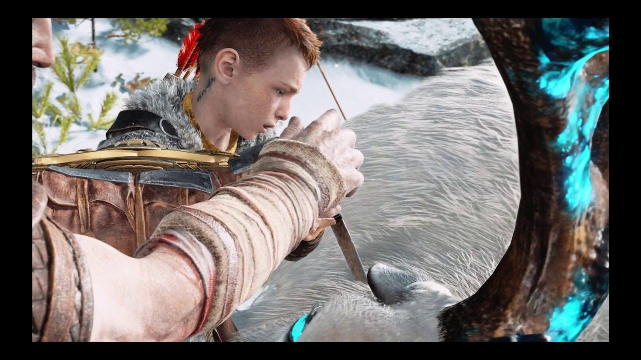 God of War первый летспле PS 4 pro