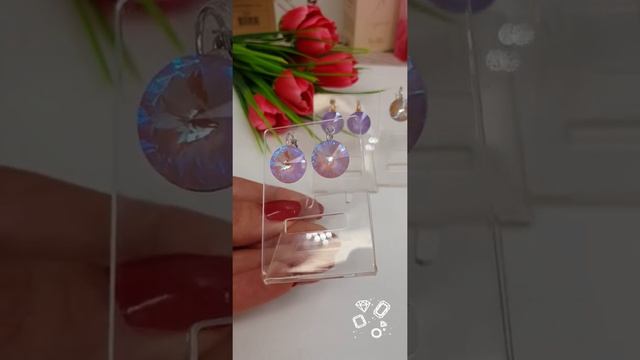 Серьги с кристаллами Сваровски позолоченные в интернет-магазине Jewel-classic.ru