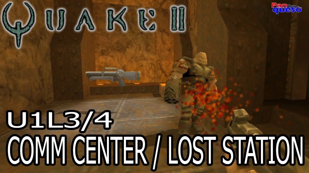 Quake II (100%): Unit 1 - Level 3: Comm Center | Level 4: Lost Station смотреть онлайн