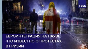 Евроинтеграция на паузе. Что известно о протестах в Грузии