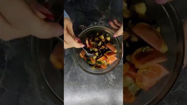 🥗 Салат «Лаззат» с хрустящими баклажанами.