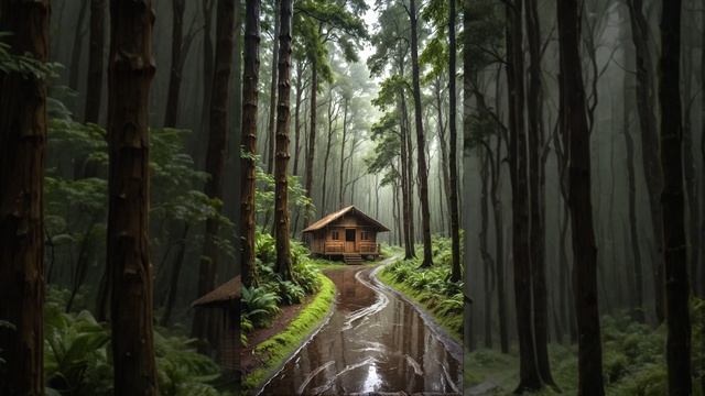 A traditional hut, a love story between man and nature