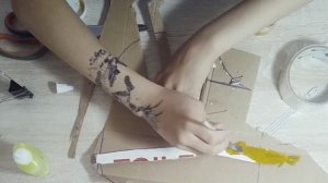 Сделал нож бабочка Легаси из STANDOFF2 из картона.