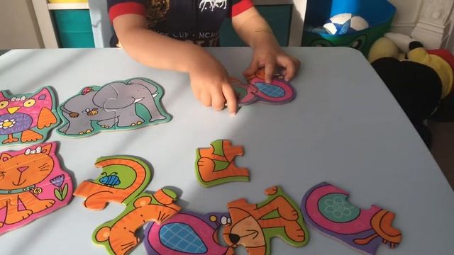 Собираем ПАЗЗЛ с ЖИВОТНЫМИ🔹ANIMAL PUZZLE 6 pieces