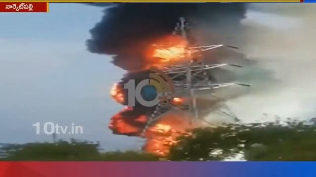 Transformer Fire At Narketpally Electrical Substation In Nalgonda смотреть онлайн