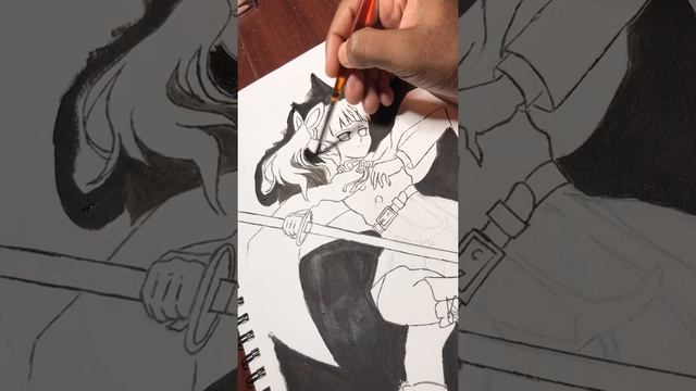 ANIME ART Kanao (Demon Slayer) Drawing - Tzunami