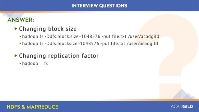 Big Data Interview Questions And Answers Part -3 | HDFS Interview Questions