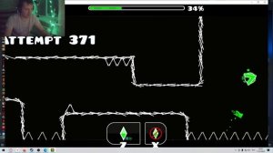 Прошел на практике уровень Crazy Time в Geometry Dash