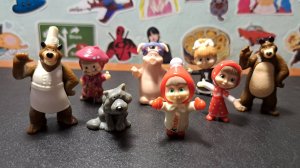 МАША и МЕДВЕДЬ из Киндер Сюрпризов | Обзор коллекции 2015 года!