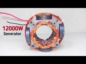 Free Energy Generator Table Fan Motor Copper Coil 220V Transformer Magnet Electricity Generator hom