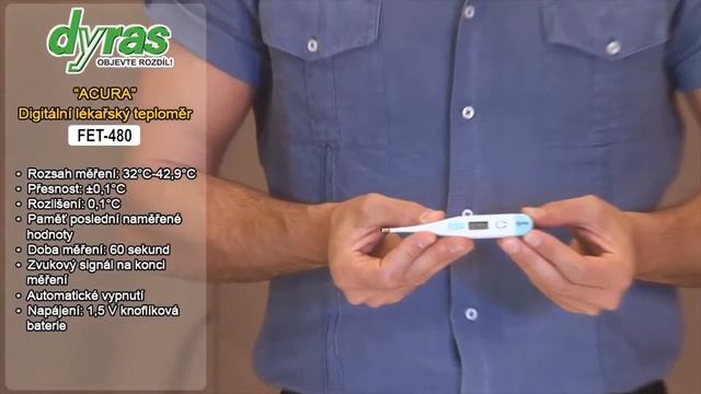 Digitální lékařský teploměr FET-480 "Acura" смотреть онлайн