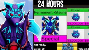 Trading PERMANENT KITSUNE for 24 Hours in Blox Fruits