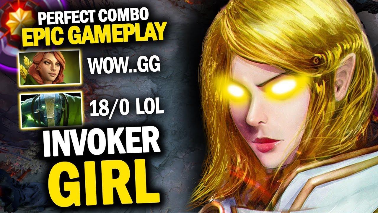 ABSOLUTELY EPIC GAMEPLAY BY INVOKER GIRL - PERFECT COMBO 18 KILLS 0 DEATH - DOTA 2 INVOKER 7.20E смотреть онлайн