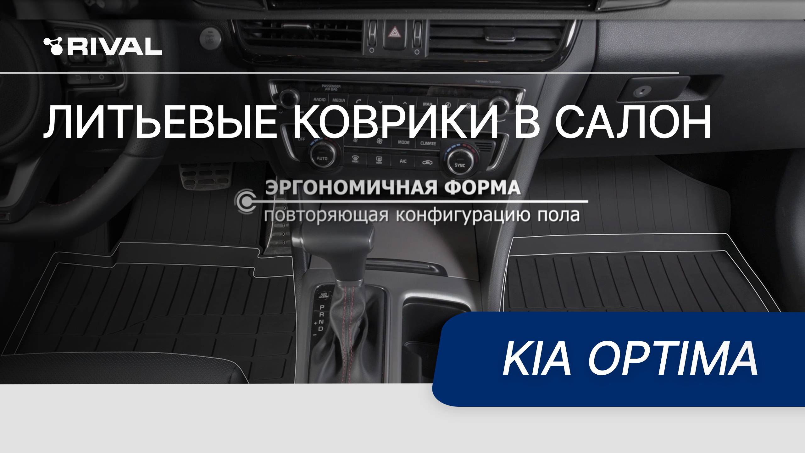 Автомобильные коврики салона для Kia Optima.