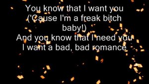 Lady Gaga -Bad Romance (lyrics)