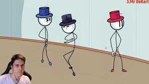 Реакция Летсплейщиков на Танцы | The Henry Stickmin Collection
