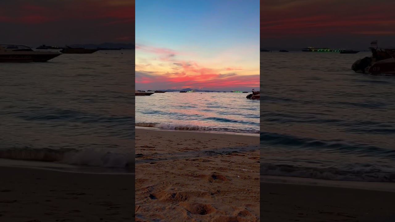 Прекрасный закат #солнце #отдых #thailand #море #relax #пляж #travel #pattaya #пляжныйсезон