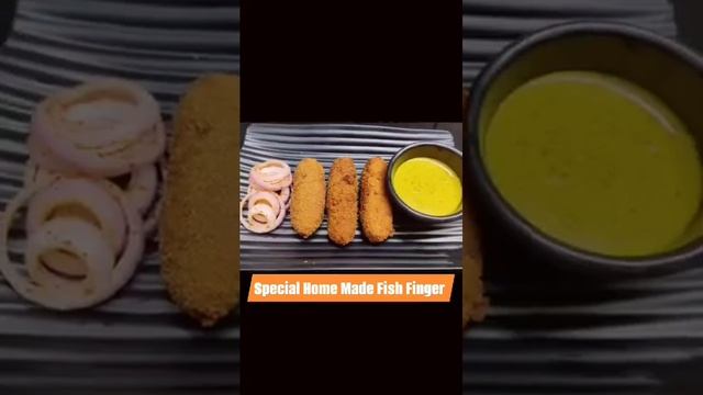 Home Made Fish Finger with Kashondi (Custard Sauce)