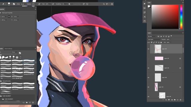 VALORANT Agent - "HERA" Fan Art Speed Painting Time-lapse