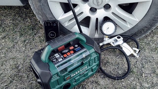 Milwaukee M18 BI-0 Tire Inflator vs Parkside PKA 20-Li A1 Cordless Compressor смотреть онлайн