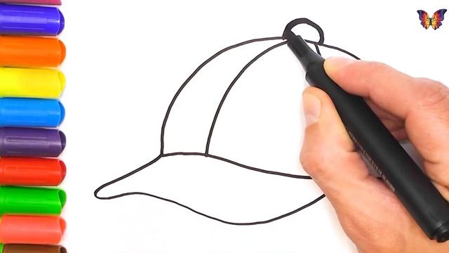 Как нарисовать бейсболку. Рисуем головной убор вместе с ребенком. Простые уроки рисования смотреть онлайн