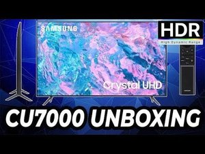 Samsung 65" Crystal UHD 4K CU7000 Smart TV unboxing and Installation full video