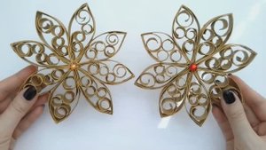 Снежинка! Новогодние поделки своими руками!