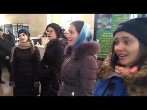 Флешмоб на вокзале