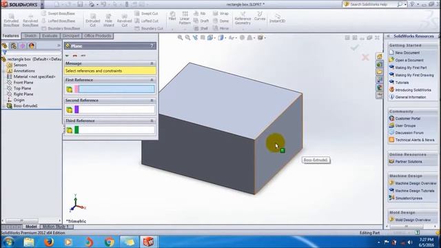 SolidWorks Plane Reference Geometry  Feature Tutorial_SolidWorks Video Tutorials