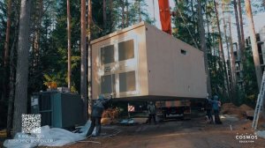 Монтаж БКТП в Рощино Резиденс. ГК Энергия Северо-Запада