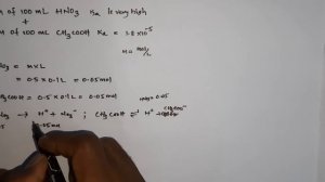 mixing of strong acid and weak acid. 0.5M of 100 mL HNO3 and 0.5 M of 100mL CH3COOH ink chemistry