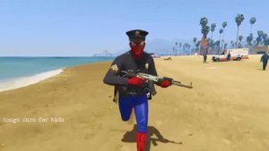 Человек- паук  2 спасатель! На машинке. Игрушки. Видео для детей