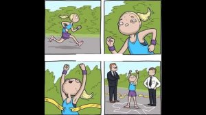 Комиксы про девушку блондинку