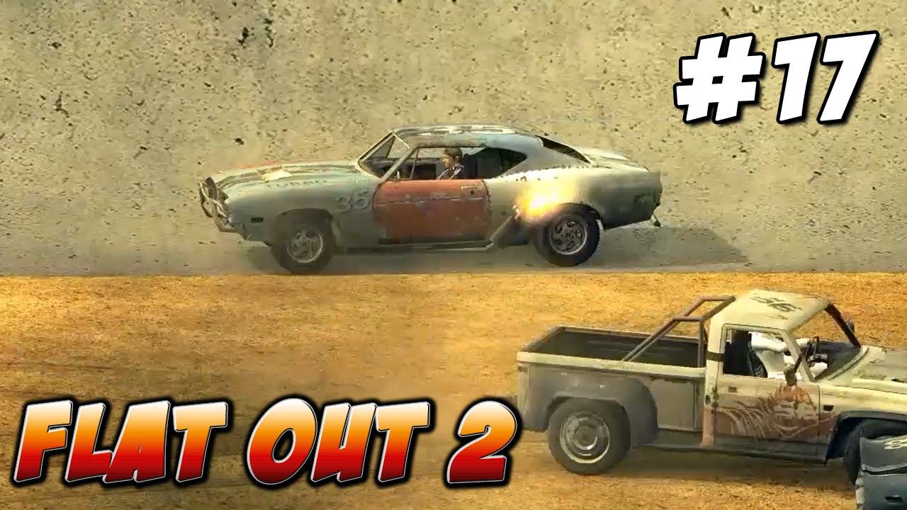 FlatOut 2 - Modo Carreira #17: Evento de Destruição: Ficando em Primeiro sem uma roda смотреть онлайн