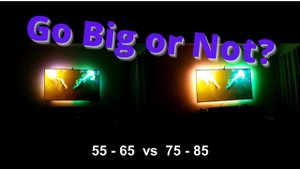Govee Immersion Wi-Fi TV Backlights Size Comparison 55 - 65 vs 75 - 85