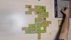 Играем в настольную игру Каркассон: дополнение река1. (RU, 16+)