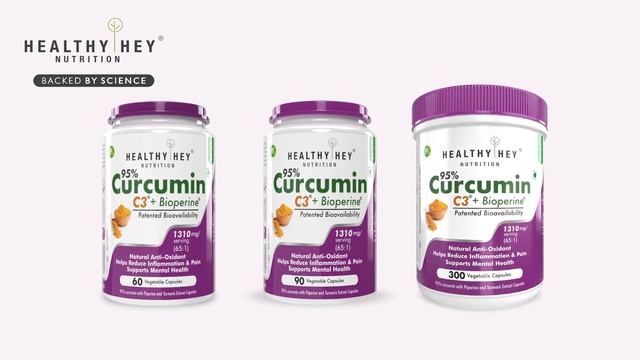 HealthyHey Nutrition Curcumin with Bioperine 1310mg (Ultra Pure) | Organic Turmeric, 90 Vegetable смотреть онлайн