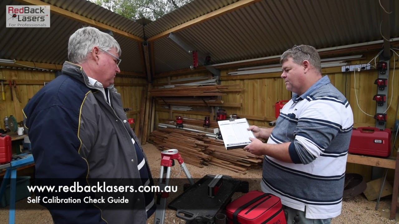 RedBack Lasers How to check laser level calibration guide смотреть онлайн