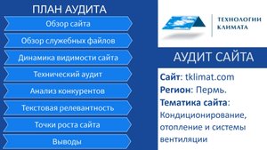 🚀 SEO Аудит сайта tklimat.com