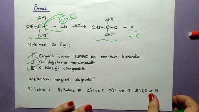 Organik Kimya 38.video / Yer Değiştirme Tepkimeleri Soru Çözümü смотреть онлайн