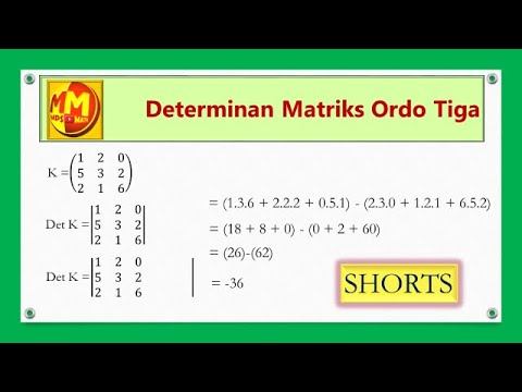 CARA MUDAH MENENTUKAN DETERMINAN MATRIKS ORDO 3