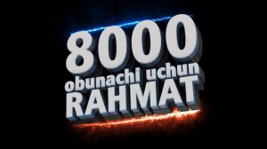 💥 8K UCHUN PREV'YU TAYYORLAYMIZ! ➤ PHOTOSHOP ➤ LIVESTREAM