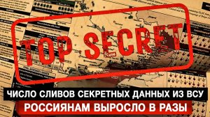 Число сливов секретных данных из ВСУ россиянам выросло в разы