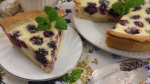 Пирог с ежевикой и рикоттой