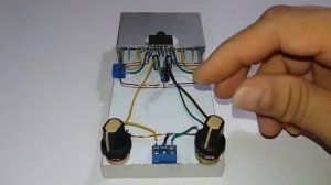 Faça você mesmo Amplificador ultrabaixo Potente TDA7297, diagrama de circuito simples