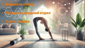 Упражнение для вправления спины и раскрытия грудного отдела.
