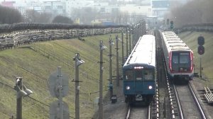 Уходящая эпоха! Поезд метро 81-710 Еж3/Ем-508Т в Московском метрополитене.